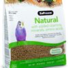 ZuPreem Natural Bird Pellets, daily food for parakeets, budgies, parrotlets, and doves. Core nutrition for small birds with added vitamins, made in the USA.